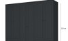 Ropero Americano PLUS 6 puertas 4 cajones - 100% MDF Gris