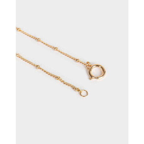 Set De Cadena Y Charms Dorado