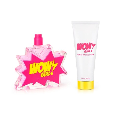 Set perfume Agatha Ruiz De La Prada Wow Girl! EDT 50ml + Body Lotion Original Mujer