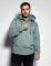 Campera lisa de felpa Caspian Turquesa