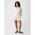 CRINKLE GAUZE PULL ON SHORT NEW OFF WHITE