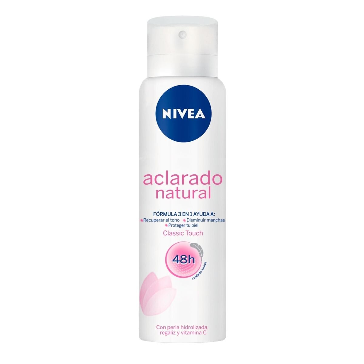 Desodorante en Aerosol Nivea Antitranspirante Aclarado Natural 150 ML 