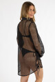 Camisola amaranta net Negro