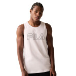 FILA Musculosa Letter Outline para Hombre - Blanco/Negro Blanco-Negro