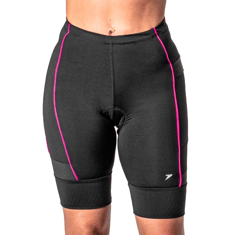 Calza Ciclista Mujer Poker Gel Max Confort Negro