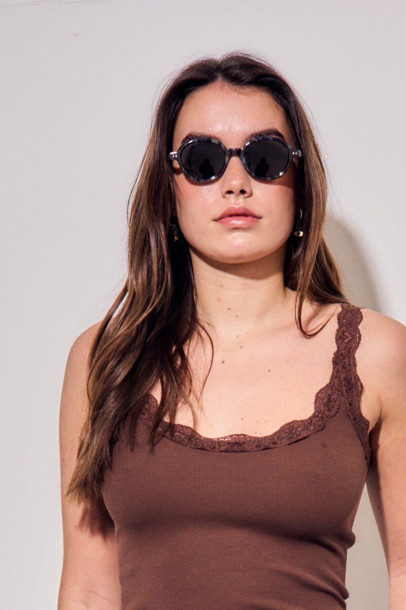 Lentes De Sol Polarizados Azul Carey