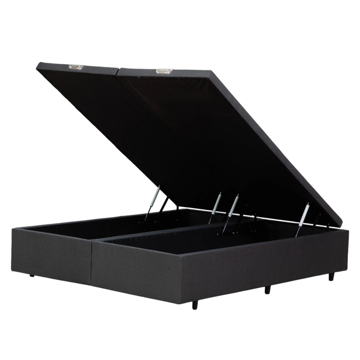 BOX KING SIZE BAÚL BASE DE SOMMIER CAMA - Gris 