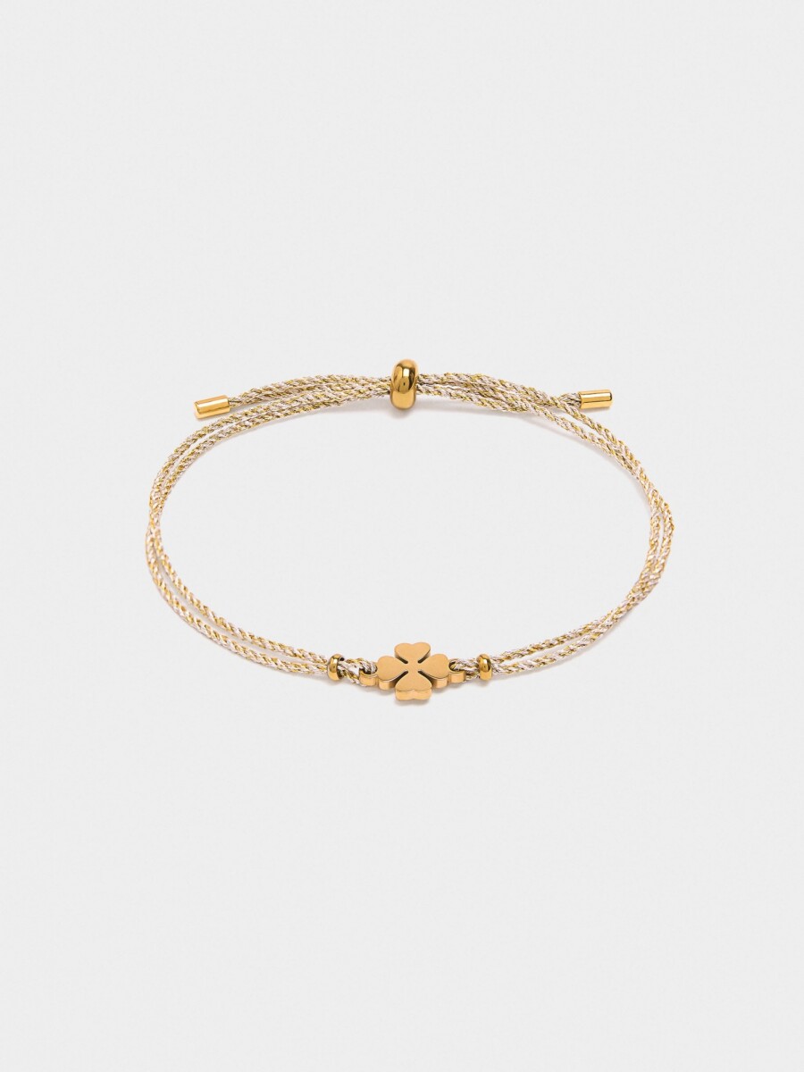 Pulsera Ajustable Con Charm - Acero Inoxidable gris