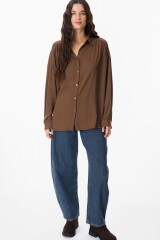 Camisa Botanica Chocolate