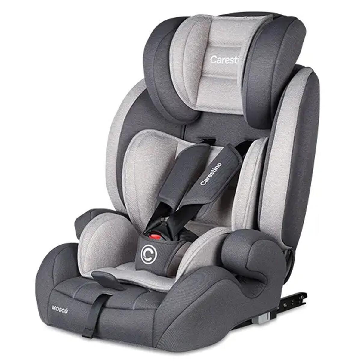 Butaca y Booster ISOFIX Carestino Moscú de 9 a 36kg - Gris Claro 