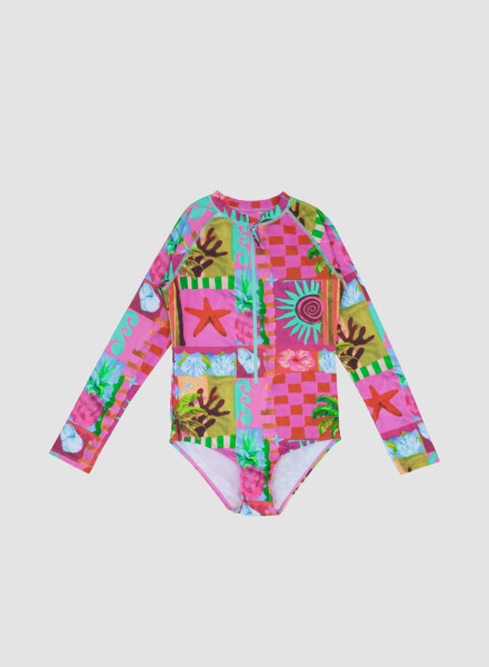 MANGA LARGA SURF BINGO 2-16A ROSA CORAL
