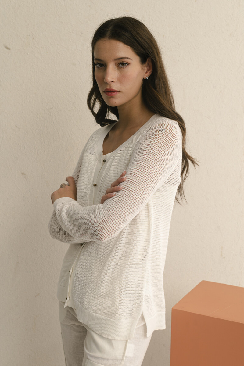 CARDIGAN CALA BLANCO