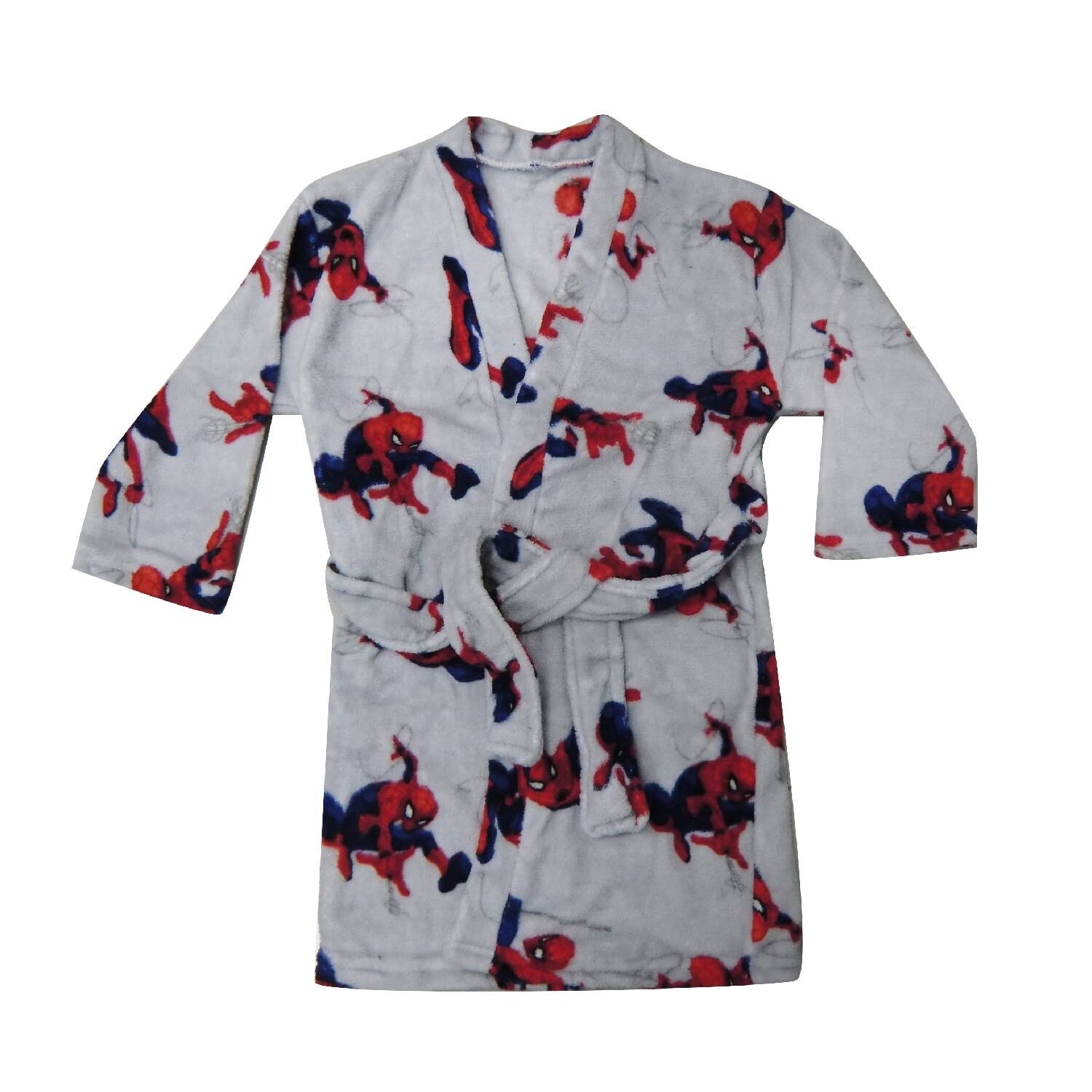 Bata Infantil Marvel Microfibra Spiderman Gris — Electroventas