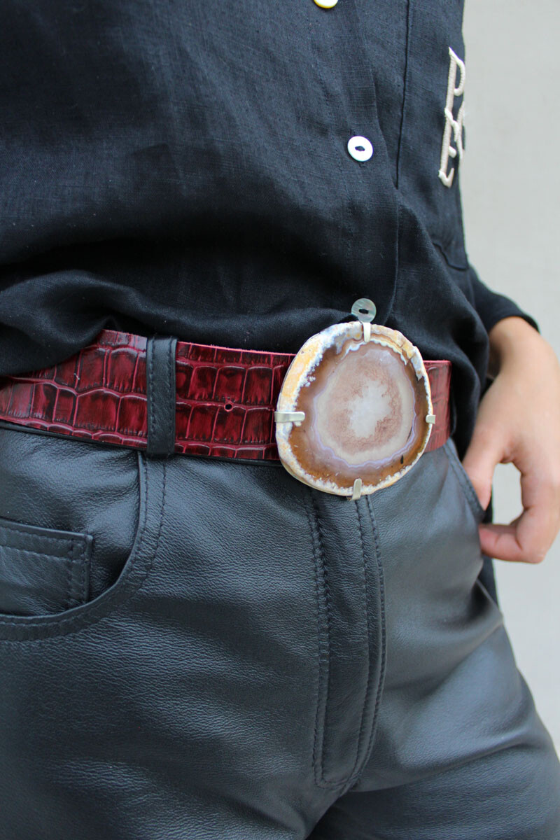 Cinto piedra reversible Crocco bordo