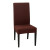 Funda Para Silla Comedor Cubre Asiento Elastizada Y Lavable Variante Color Marrón Oscuro