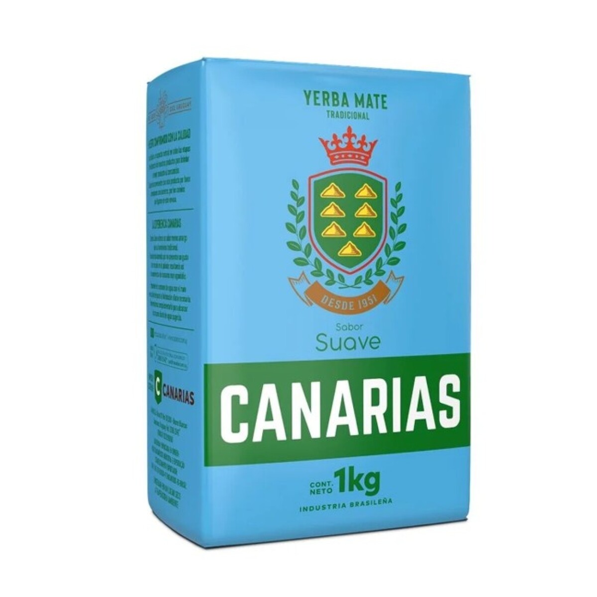 YERBA MATE CANARIAS SUAVE 1KG 