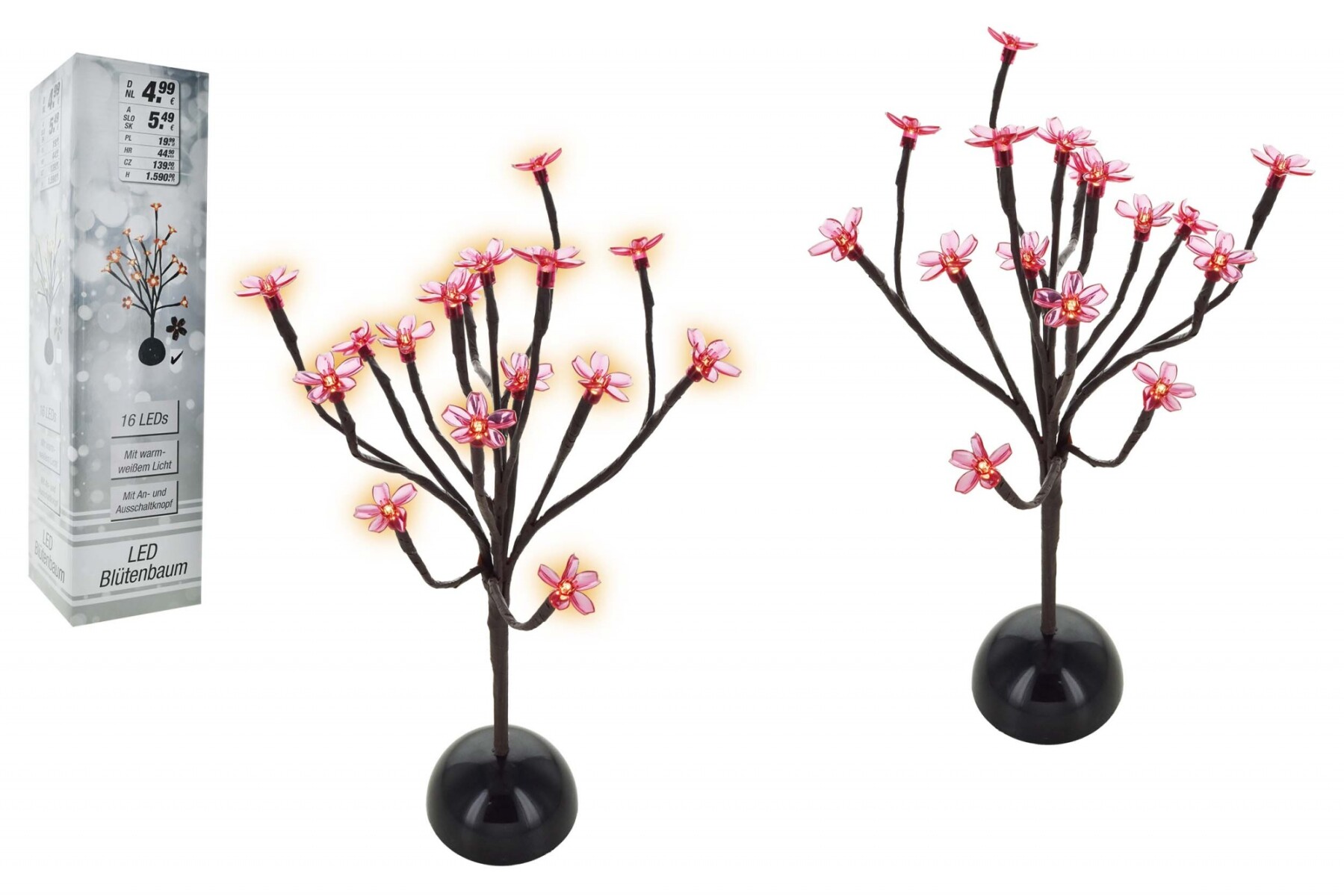 LAMPARA LED ARBOL CON FLORES 22792 