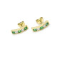 Caravanas En Oro 18K, Brillantes Y Esmeraldas Caravanas En Oro 18K, Brillantes Y Esmeraldas