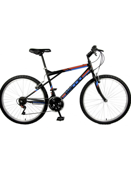 Bicicleta Baccio Alpina Man Montaña rodado 26 con 21 cambios Negro - Rojo - Azul