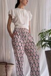 Pantalon Joaco Flores rosas