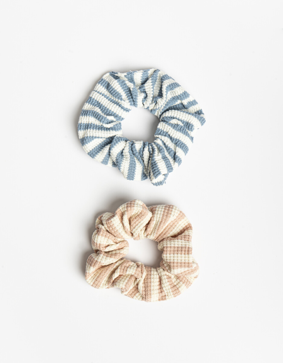 Set De Scrunchies Estampadas 