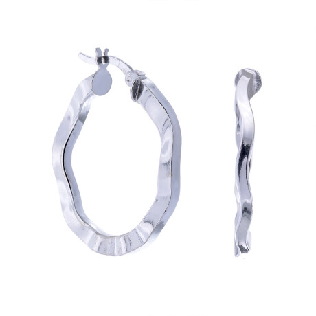 Par de aros de plata 925. Par de aros de plata 925.