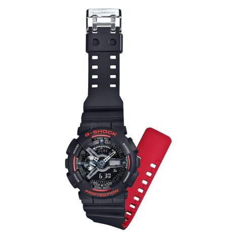 Reloj analógico-digital serie GA-100 color - Rojo y negro Reloj analógico-digital serie GA-100 color - Rojo y negro