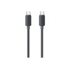 Cable Usams Tipo-C a Tipo-C 60W 3 metros color negro Cable Usams Tipo-c A Tipo-c 60w 3 Metros Color Negro