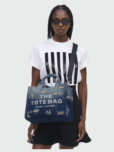Marc jacobs - THE RIP AND REPAIR DENIM MEDIUM TOTE BAG 491