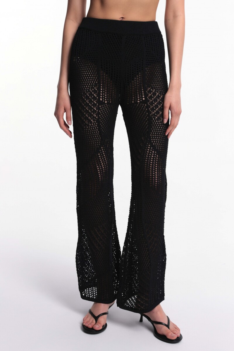 Pantalón Patchwork - Negro 