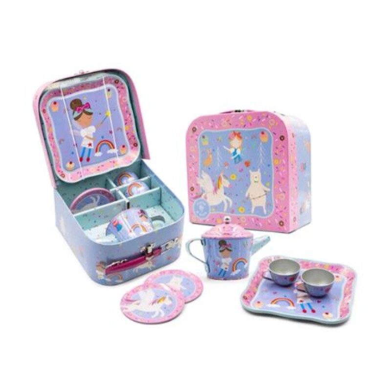 Valija juego de té Floss & Rock Hadas y unicornios Valija Juego De Té Floss & Rock Hadas Y Unicornios
