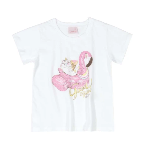 Remera Pelikan blanco