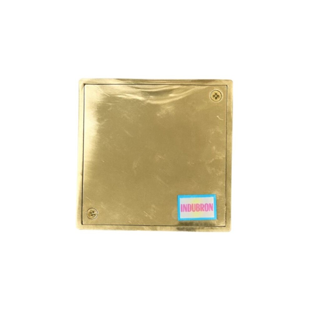 Rejilla bronce pulida con base lisa 10x10 cm Rejilla Bronce Pulida Con Base Lisa 10x10 Cm