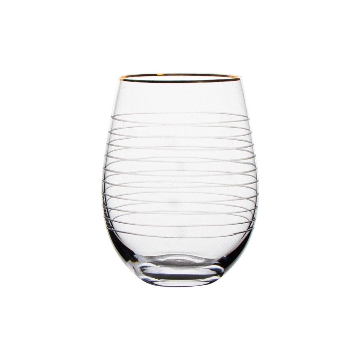 SET 4 VASO VIDRIO D6.5x11.5CM CON DISEÑO 