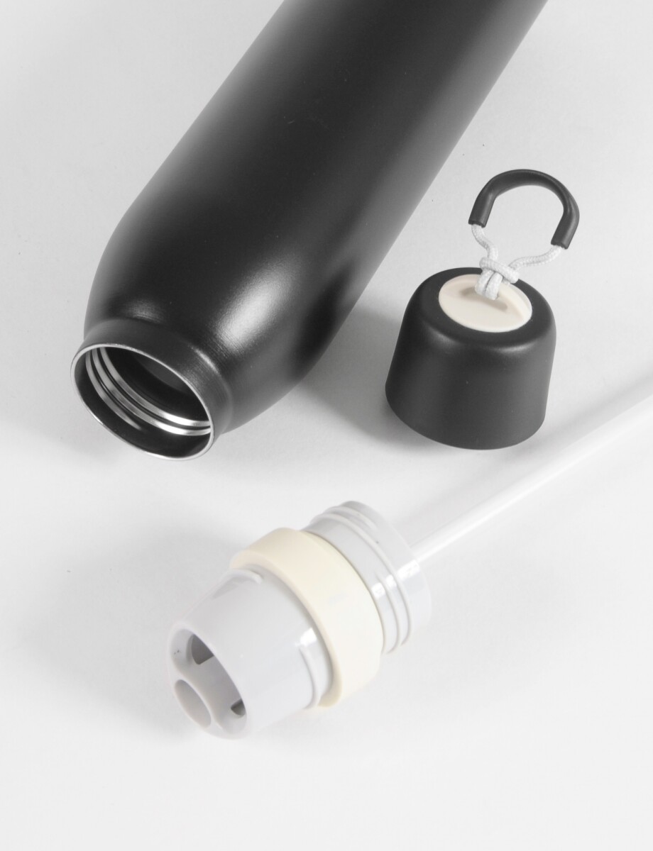 Botella 720 ml con strap - negro 