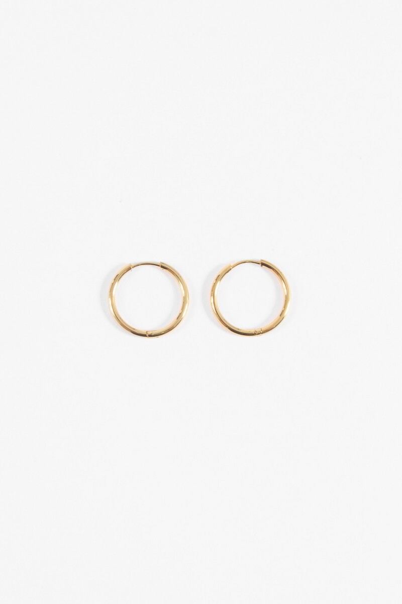 Aros acero medium dorado