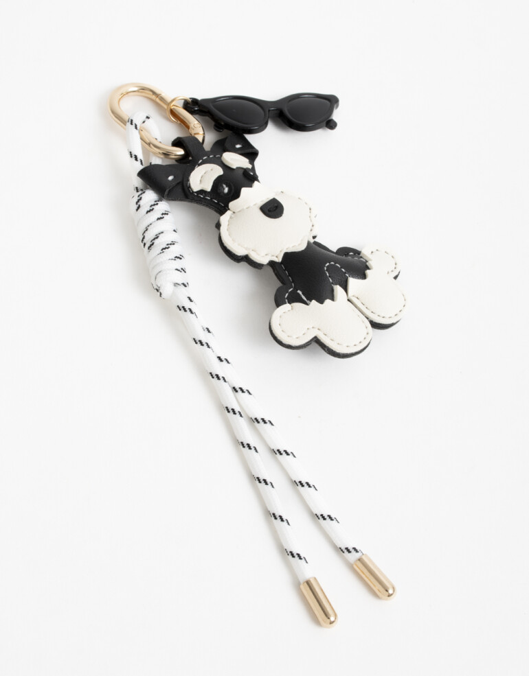 Llavero Cuero/PU Llavero Multicharm Perro De Pu - Combinacion Bicolor