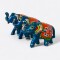 Familia De Elefante x3 Celeste