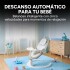 Silla Mecedora Bebé 5 Niveles Control Bluetooth Tul Mesita Gris