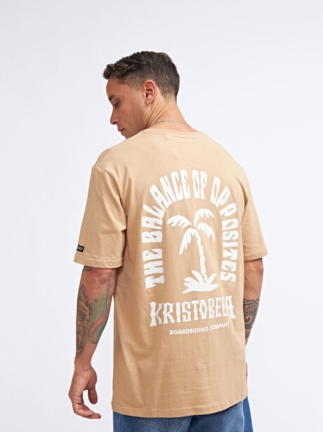 REMERA MIAMI BEIGE