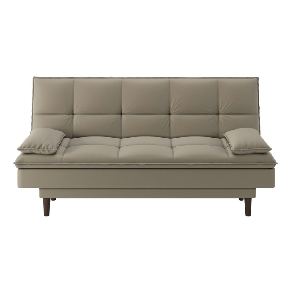 [OUTLET] SILLON SOFACAMA LIVERPOOL con asiento reclinable en tela suede con cojines - Capuchino 