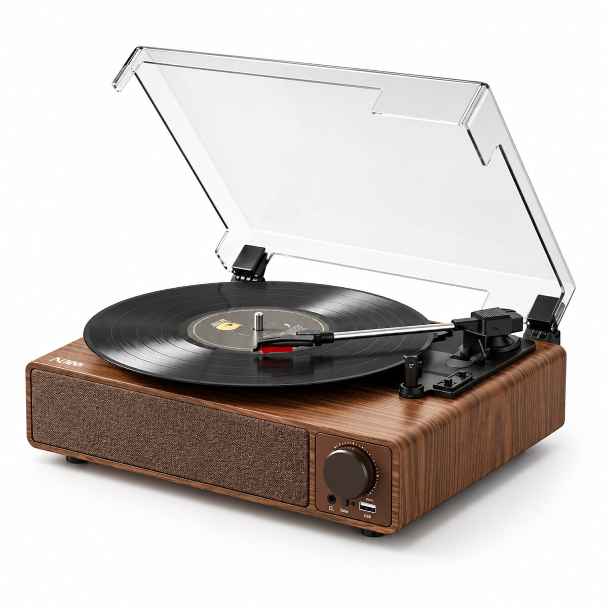 Bandeja Para Vinilos T23-r Bluetooth Con Parlantes - BANDEJA VINILO T23-R BLUETOOTH Y PARLANT 