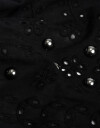 Pañuelos Raso Pañuelo De Broderie - Negro