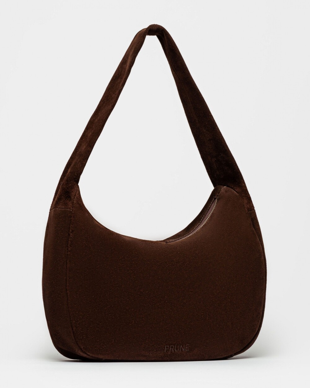 Bolso Nicky en cuero gamuza Chocolate