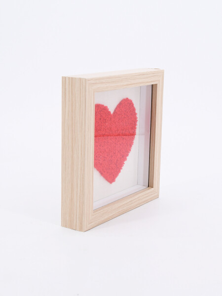 CUADRO CORAZON BORDADO ESTAMPADO 1