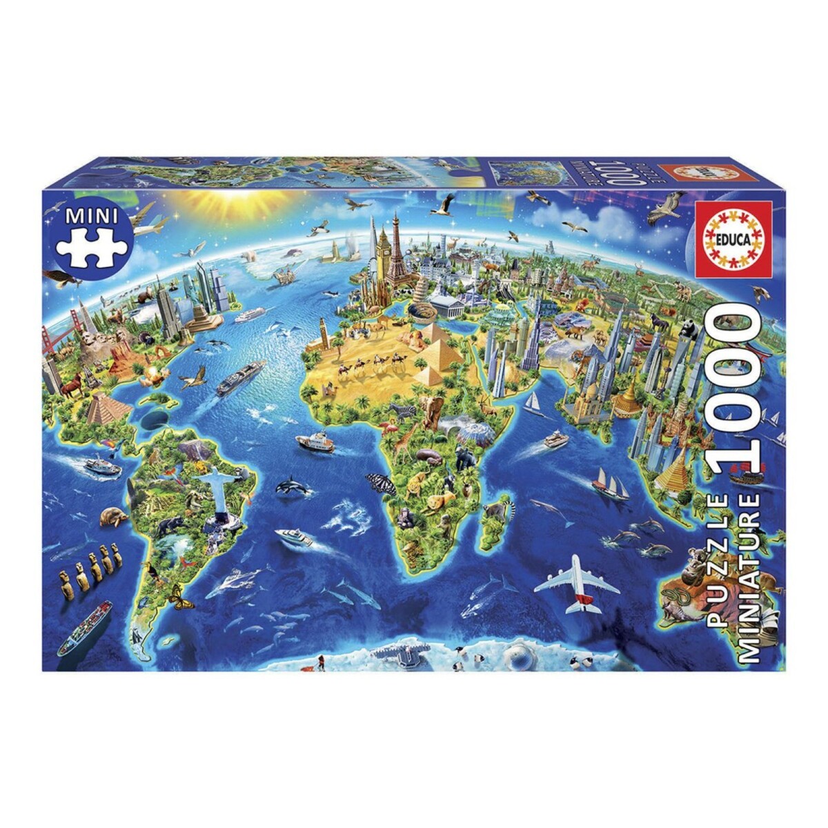 Puzzle Educa Rompecabeza Monumentos Del Mundo 1000 Piezas 