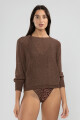 LU TIGER SWEATER Chocolate