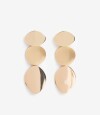 Aros Colgantes Largos Metal Dorado