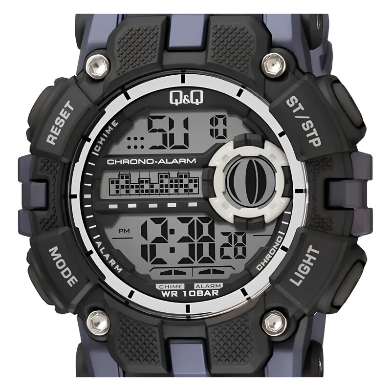 Reloj Digital Q&Q Resistente al agua Modelo G27A001VY Reloj Digital Q&Q Resistente al agua Modelo G27A001VY