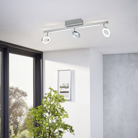 Aplique LED cromo 3X6,6W+3X9,6W 3000K CARDILLIO1 EG2172